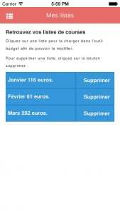 Quel budget pour mon bébé ? Une application iPhone et Android de Nicolas Kalogeropoulos