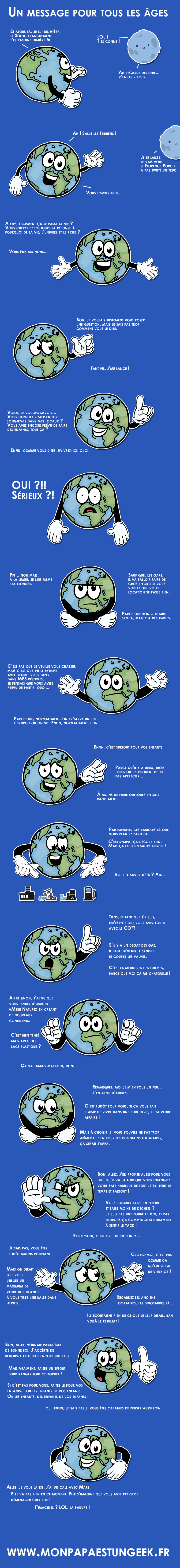 Arrêtez de polluer la Terre !
