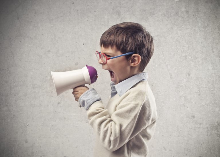 Child Megaphone Mon papa est un geek